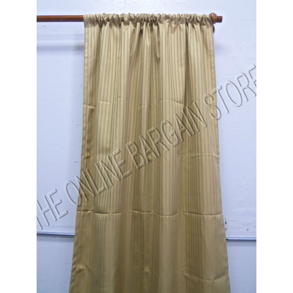 Frontgate Outdoor Patterned Drapes Panels Curtains Sunbrella Wyn Wheat 50x84